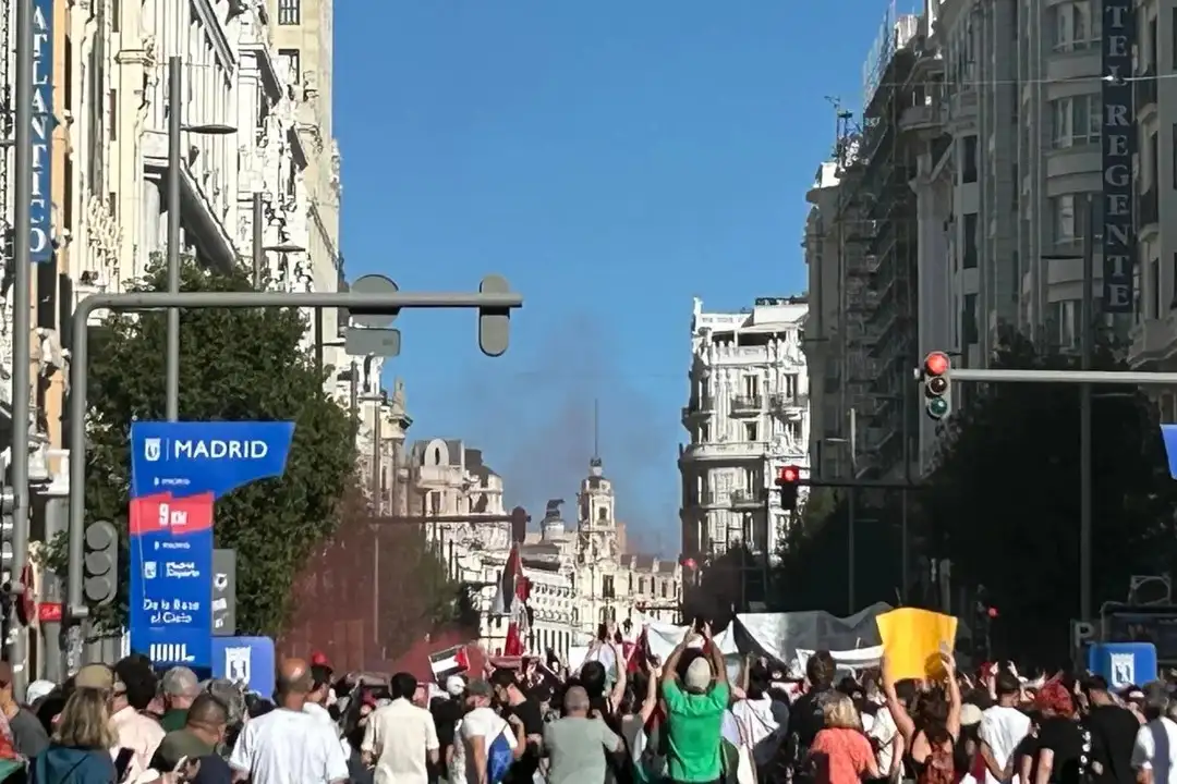 Las movilizaciones llevaron a la suspensión de la prueba ciclística.