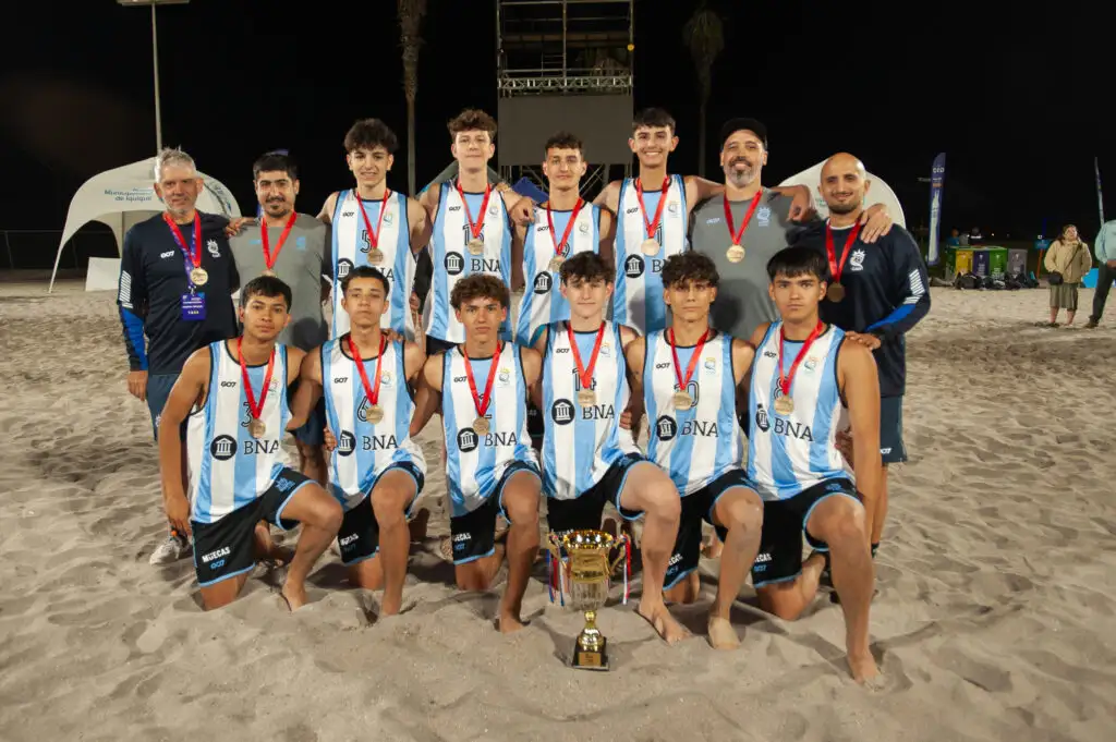 El equipo argentino que logró la medalla de oro.