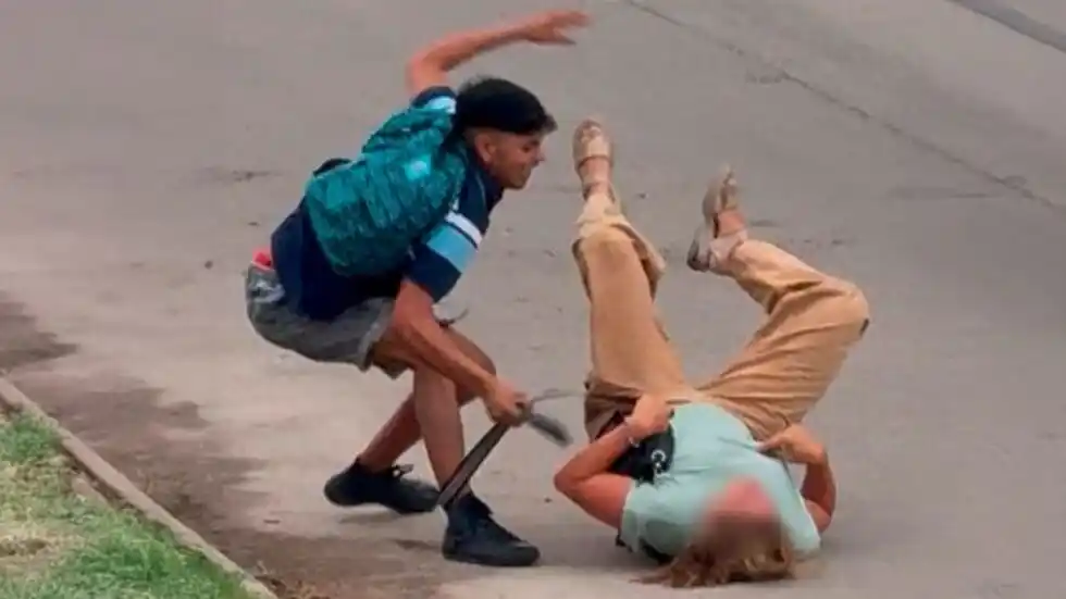 El violento asalto, ocurrido en barrio Don Bosco de Córdoba, fue captado por cámaras de seguridad.