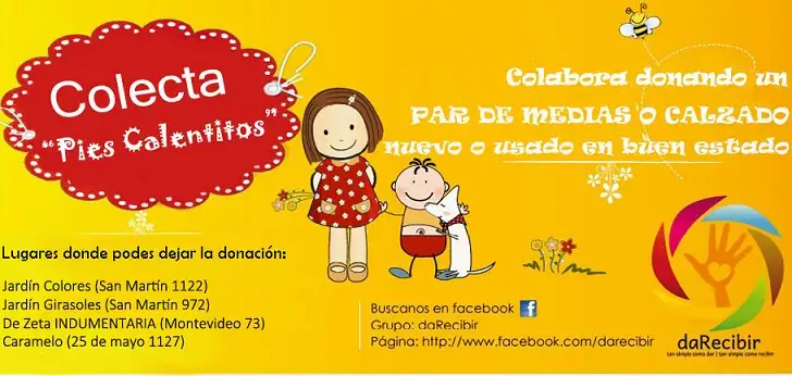 Sumate a la colecta “pies calentitos”