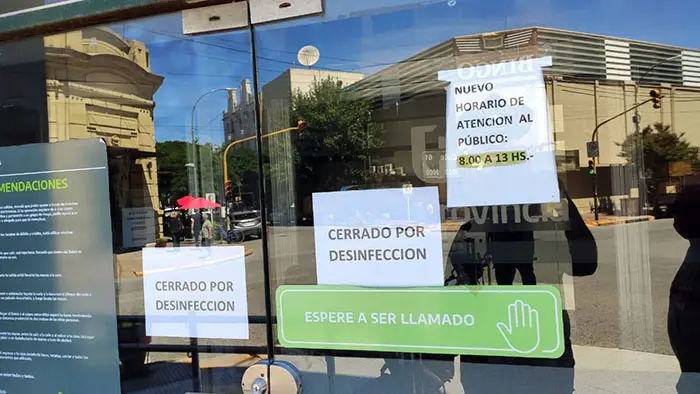 Por cuatro contagios, cerró por una semana la sucursal centro del Banco Provincia