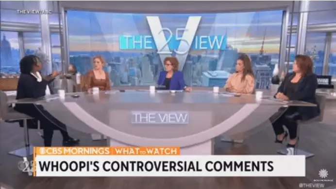 Whoopi Goldberg tendrá que esperar para volver a The Wiew. Foto captura YouTube