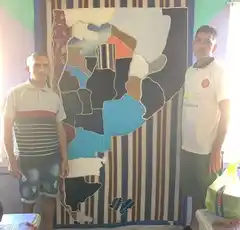 Internos del Penal de Barker confeccionaron un mapa para personas no videntes