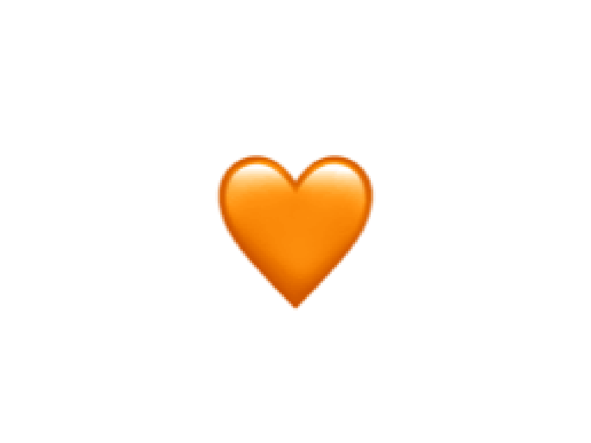 ¿Qué significa el emoji del corazón naranja en WhatsApp?
