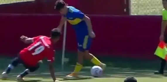 A lo Neymar: lujazo de Vicente Taborda vs. Independiente en la Reserva