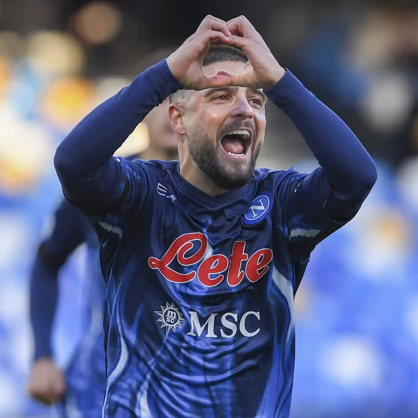 El festejo de Insigne.