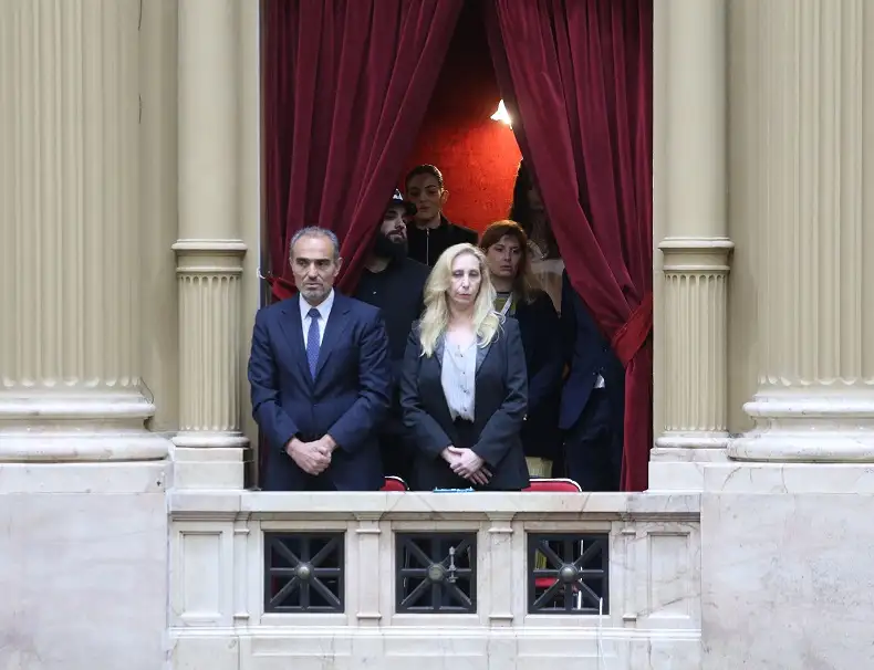 Karina Milei observó la sesión de Diputados.