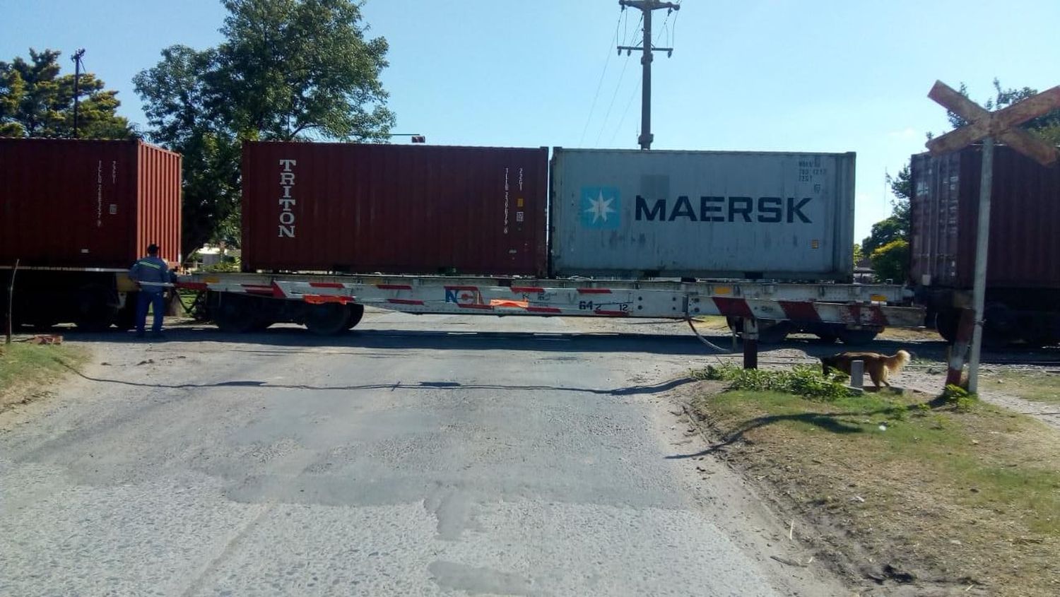 Rehabilitaron el tránsito en ruta 191 y las vías, tras resolver el desperfecto en el tren