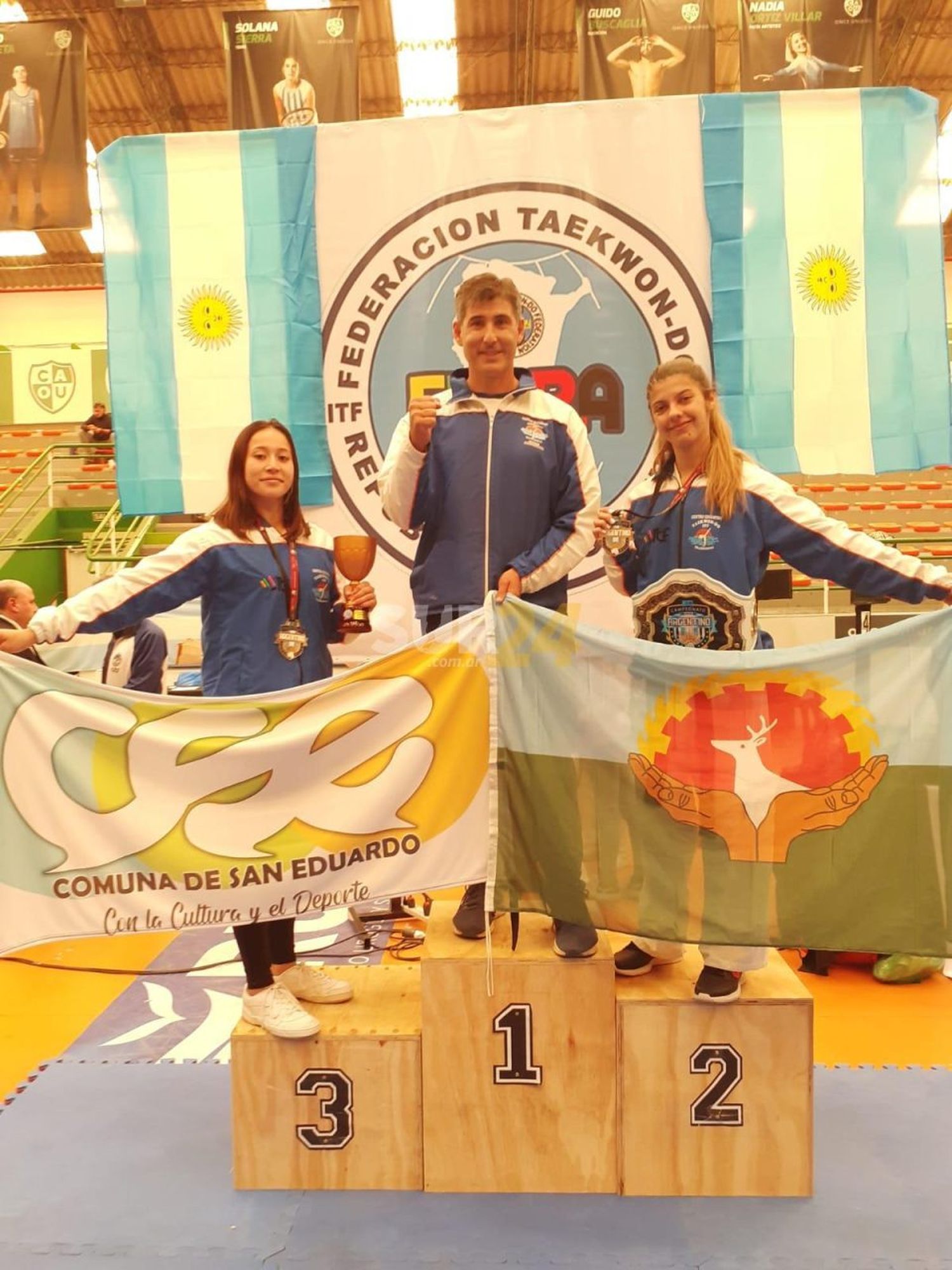 Olguín y Cardozo, campeonas argentinas y primeras en el ranking nacional 