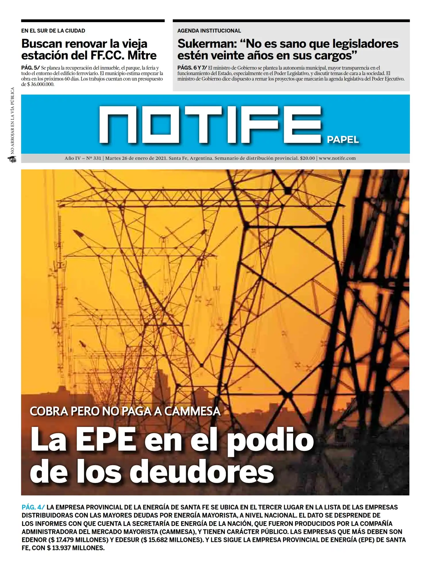 Semanario Notife: Edición N° 334