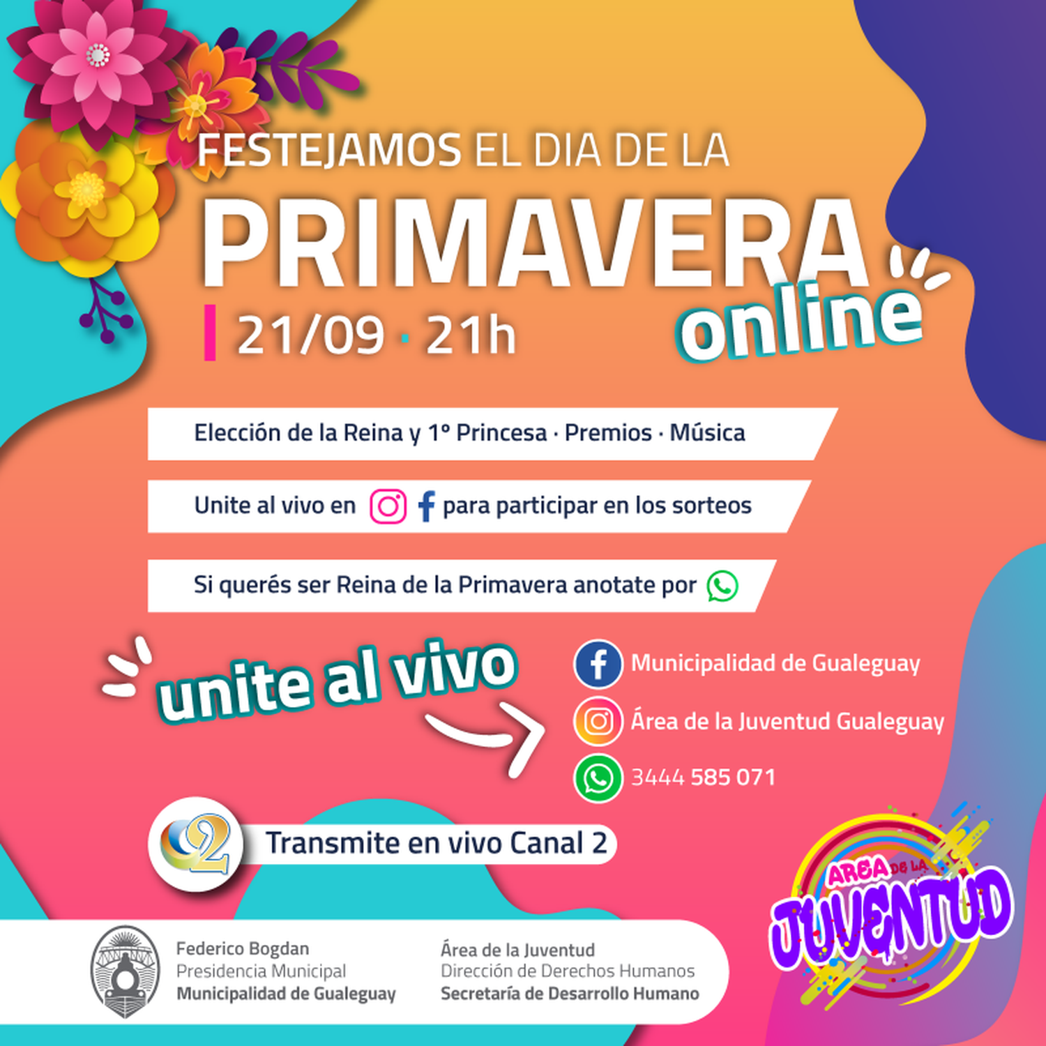 Fiesta de la Primavera de forma online 