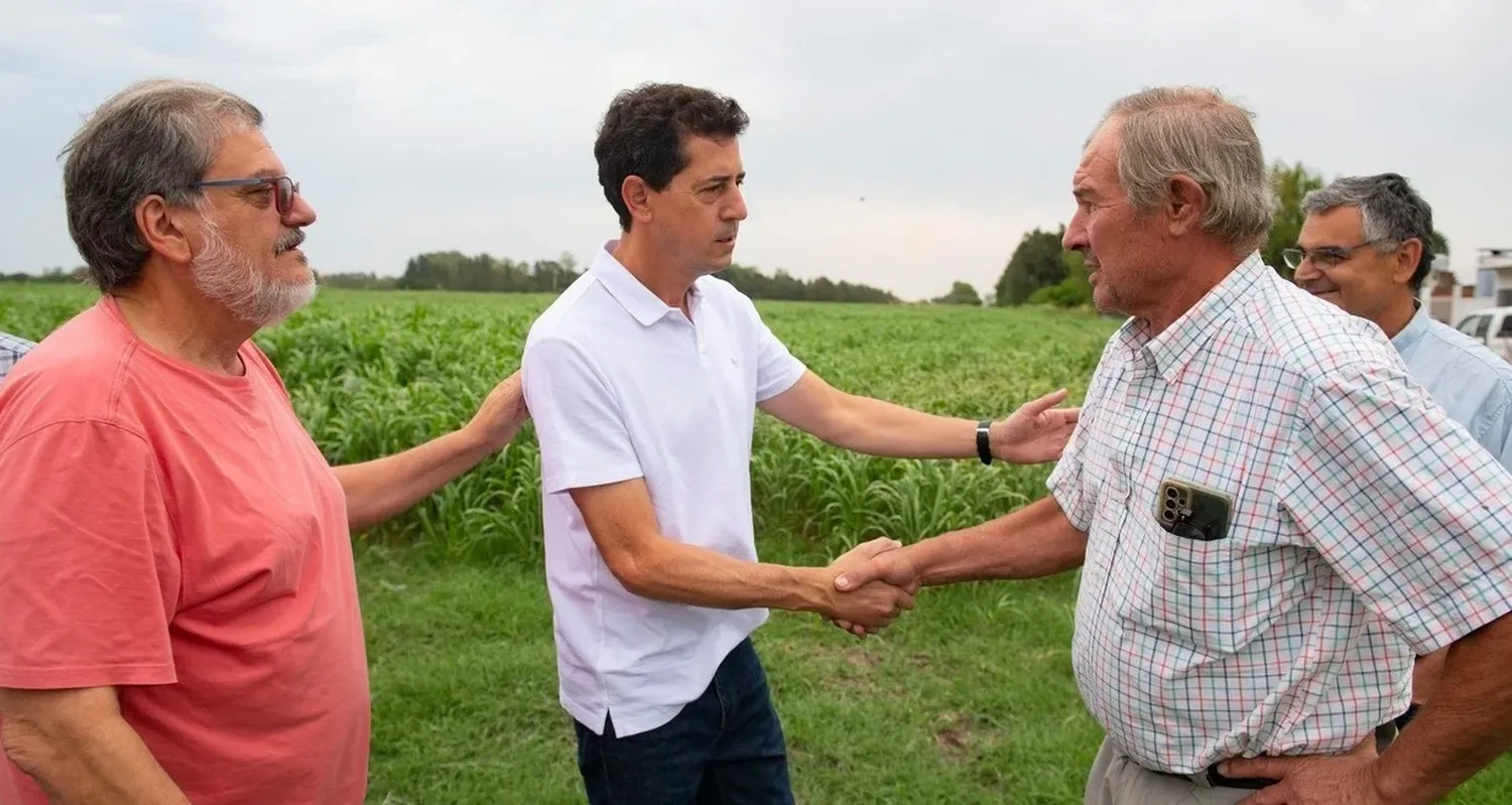 Wado de Pedro se reunió con productores en la provincia de Santa Fe