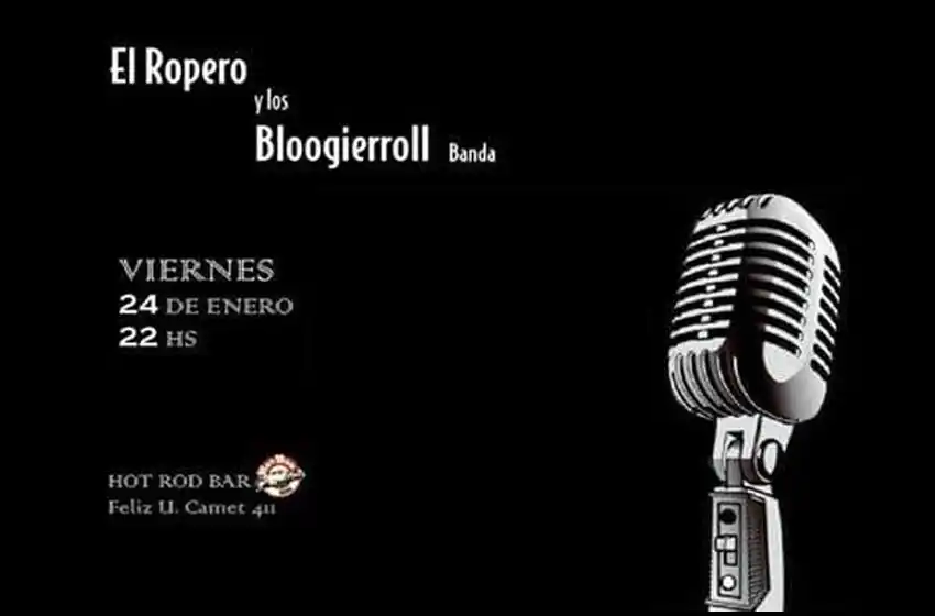 Tras 4 años de inactividad, vuelve a Mar del Plata la banda "El Ropero y los Blooggierroll"