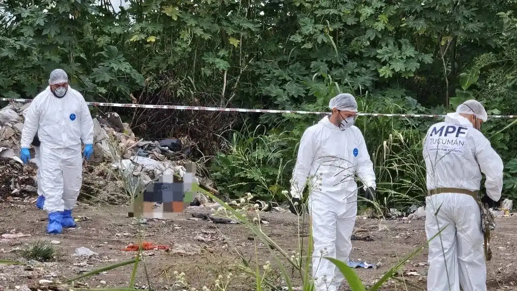 El lugar donde se halló el cuerpo de Erika Antonella Álvarez