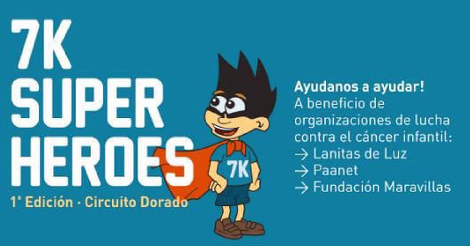 Correcaminata solidaria con la consigna de “superhéroes”