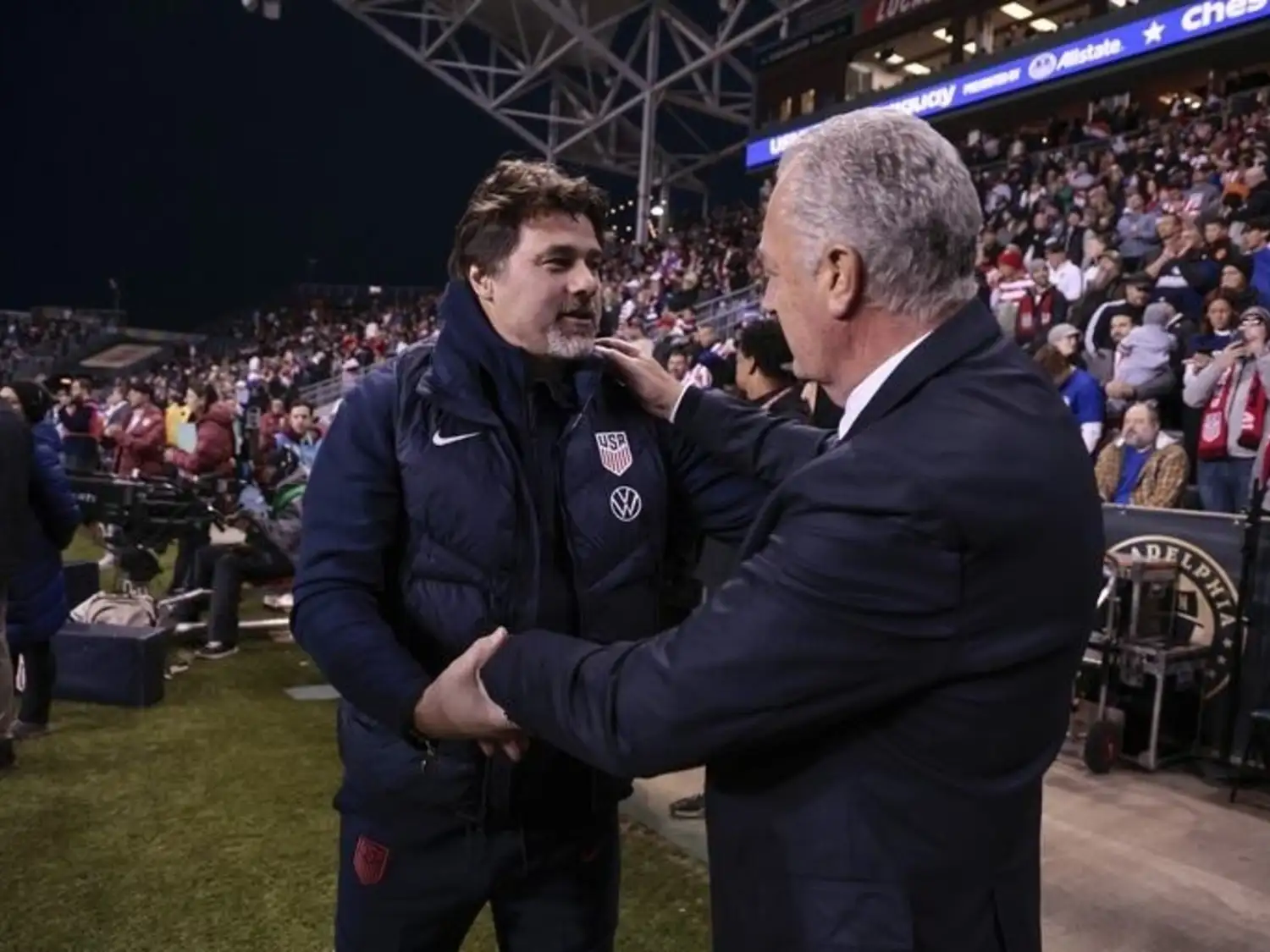 Pochettino y Gustavo Alfaro.