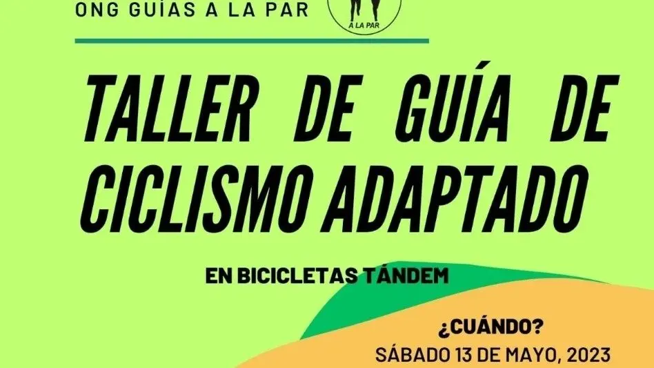 ONG Guías a la par: "Los talleres de guía de ciclismo adaptado que realizamos son muy dinámicos"