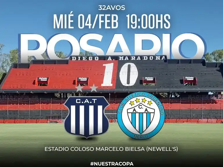 La "T" enfrenta a Arg.de Merlo desde las 19 en Rosario.Foto:Copa Argentina