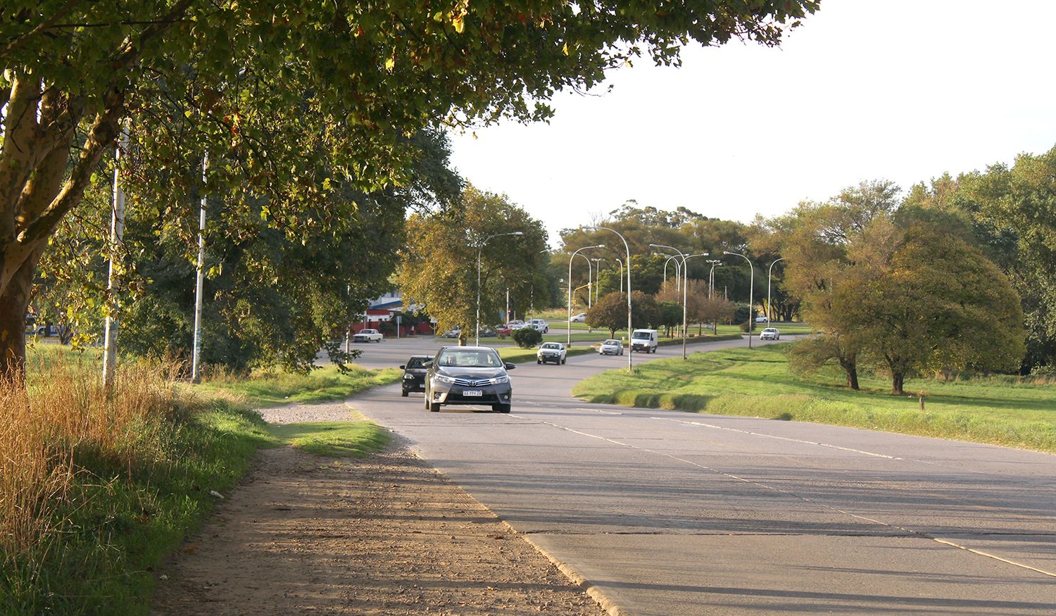 Avenida Jesuita Cardiel. Donde se hará el recambio de todas las luninarias