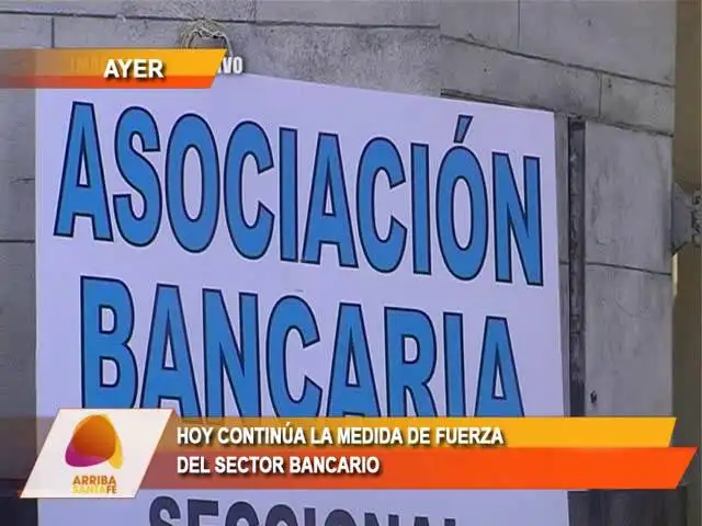 Continúa la medida de fuerza del sector bancario