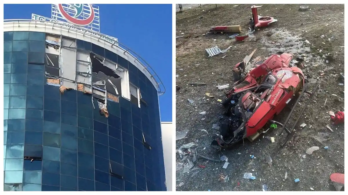 ¡TRÁGICO! Un helicóptero ambulancia se estrella contra un hospital en Turquía: hay 4 muertos (+Videos)