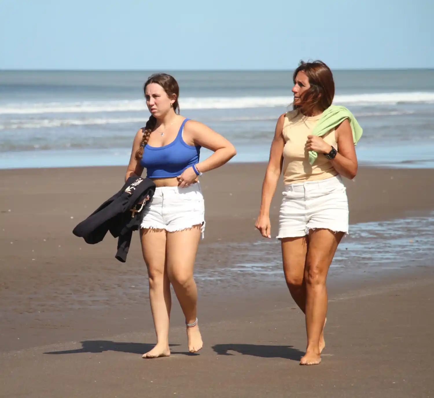 Lindo día de marzo en la playa