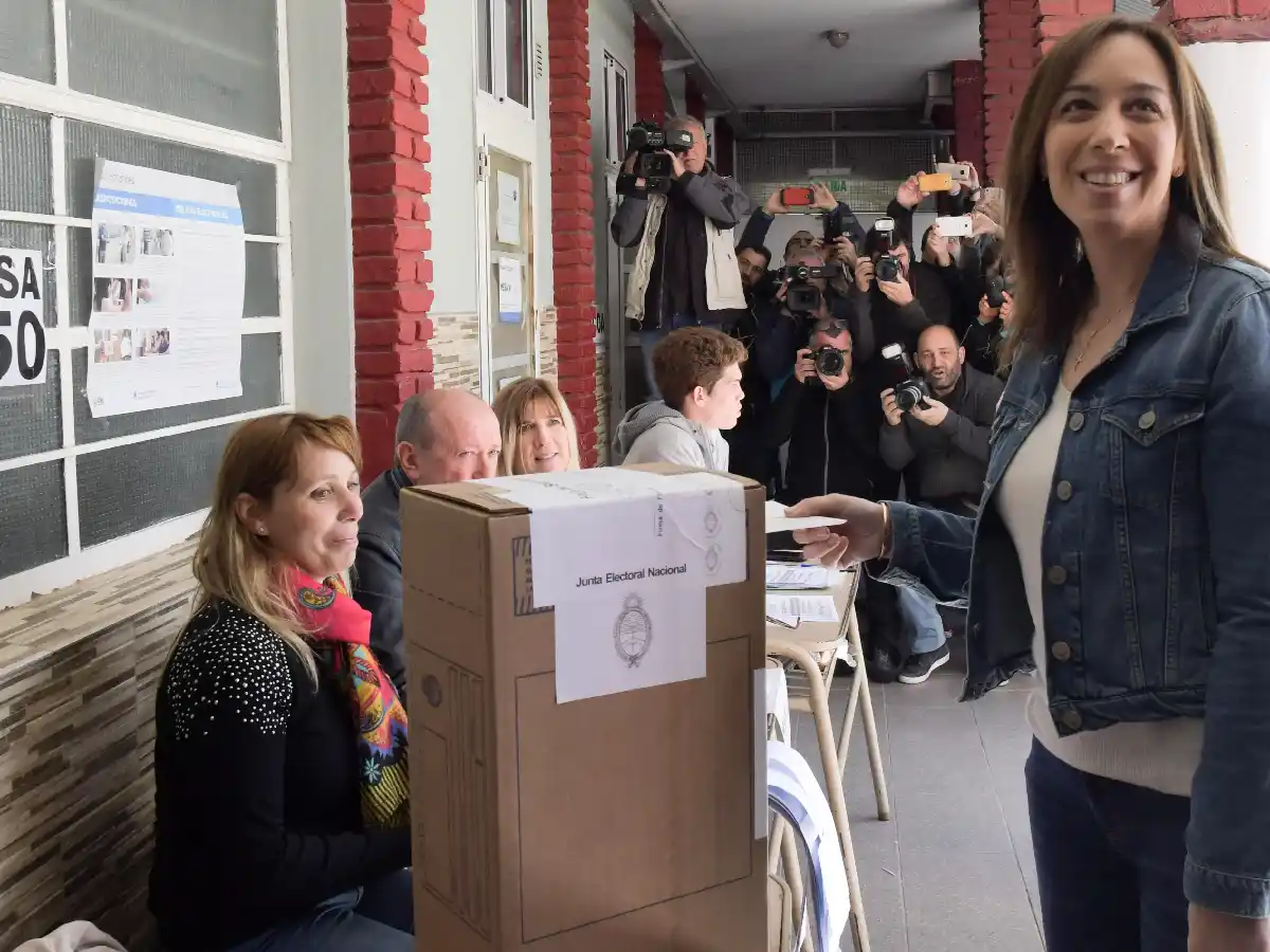 María Eugenia Vidal y lo hizo en compañía de sus hijas