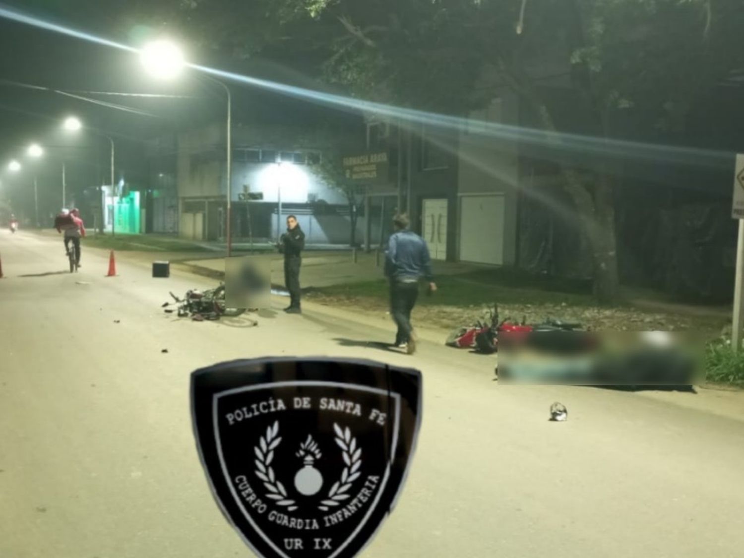 Choque de motos dejó dos lesionados