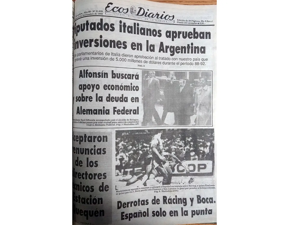Jueves 24 de noviembre de 1988