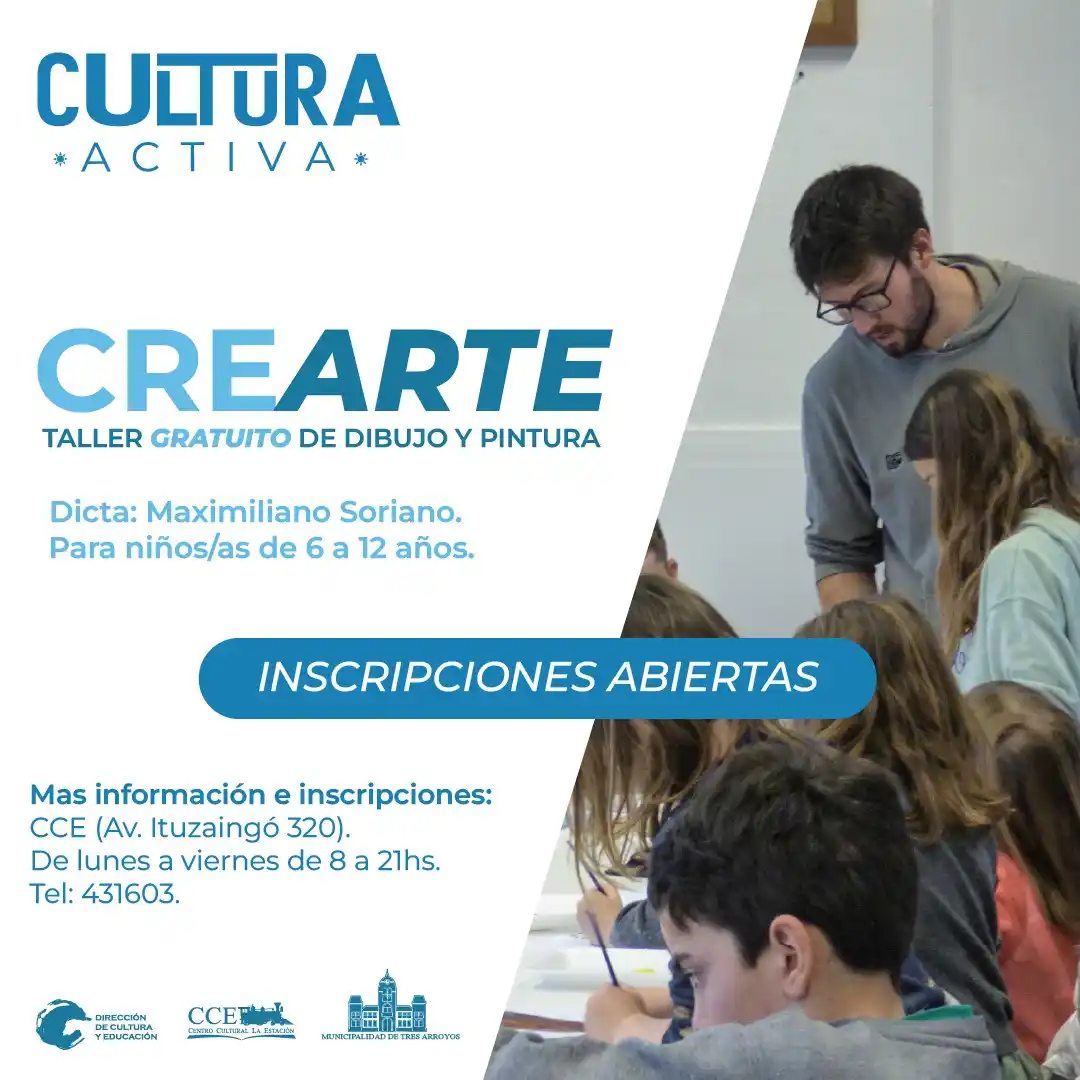 Inscripciones abiertas para el taller gratuito de dibujo y pintura para niños