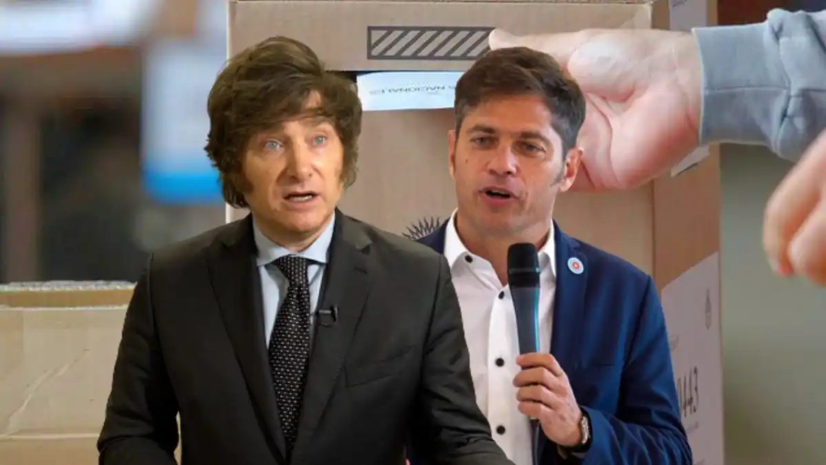 Milei y Kicillof, dos formas diferentes de intervenir en la campaña.