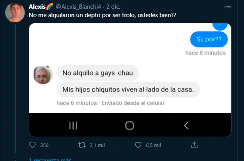 “No alquilo a gays”: respuesta del dueño de un departamento a joven que quería viajar a Mar del Plata