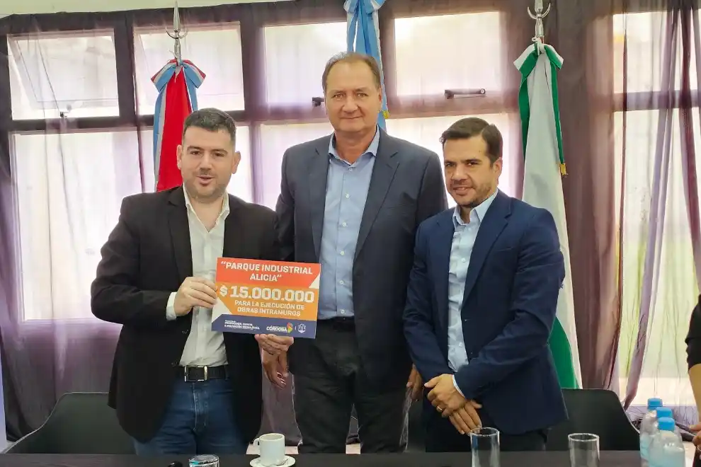 El gobierno de Córdoba otorgó fondos al parque industrial de Alicia