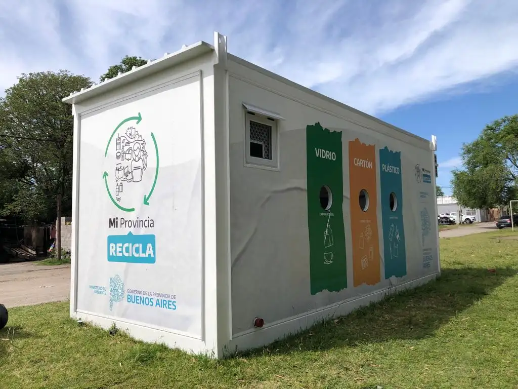 El módulo ambiental ubicado en Lisandro de la Torre y Campos.