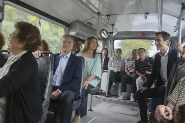 Macri y Vidal inauguraron el nuevo sistema de transporte público en Junín