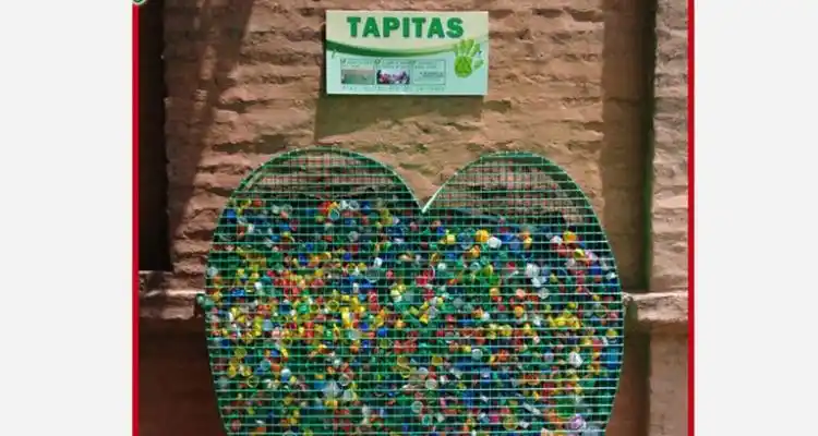 Las tapitas son del Garrahan: A tan solo 15 días de su instalación, se completó el primer corazón