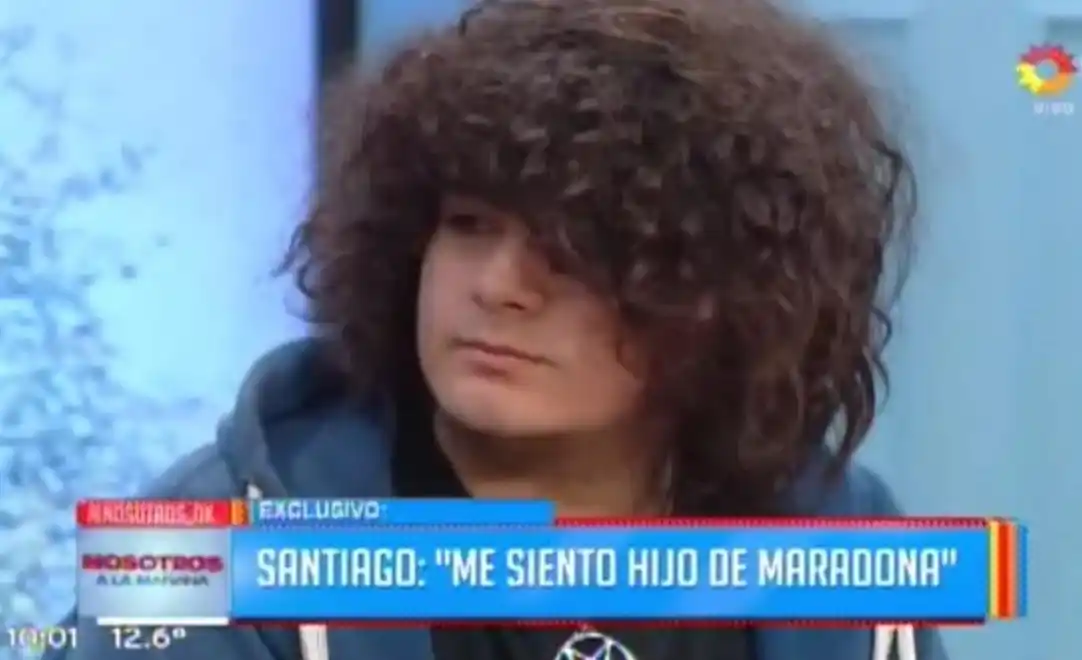 El supuesto sexto hijo de Maradona mostró la cara por primera vez