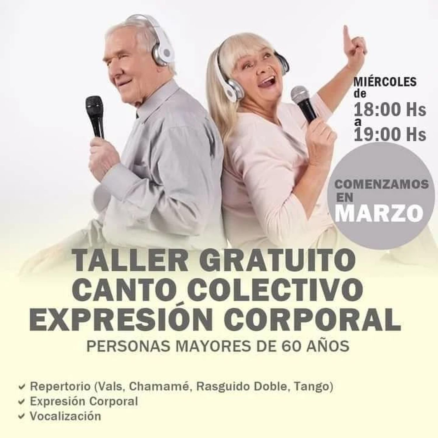 Nunca es tarde para comenzar a cantar y a ser feliz haciendo música