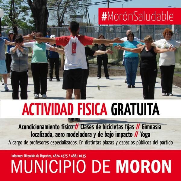 Morón saludable: El Municipio implementó un programa gratuito de actividad física 