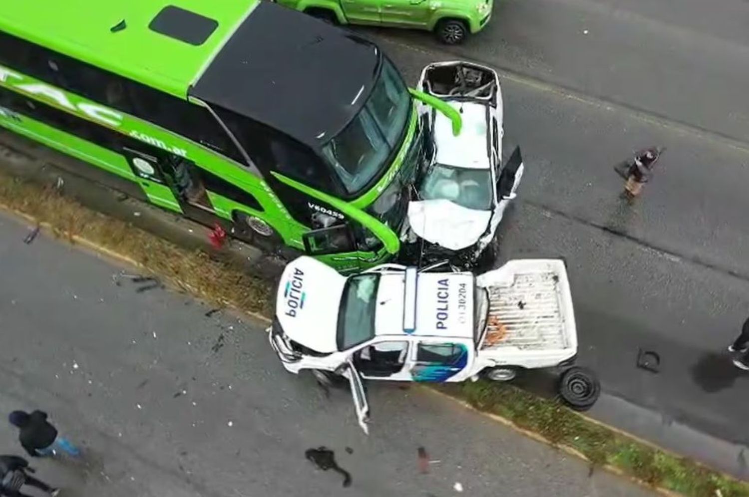 Persecución y choque