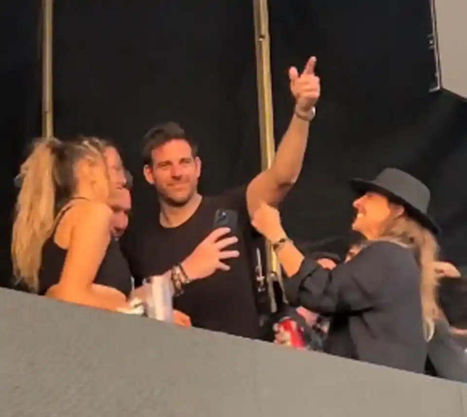 Del Potro fue a ver al DJ Solomun y lo terminaron ovacionando a él