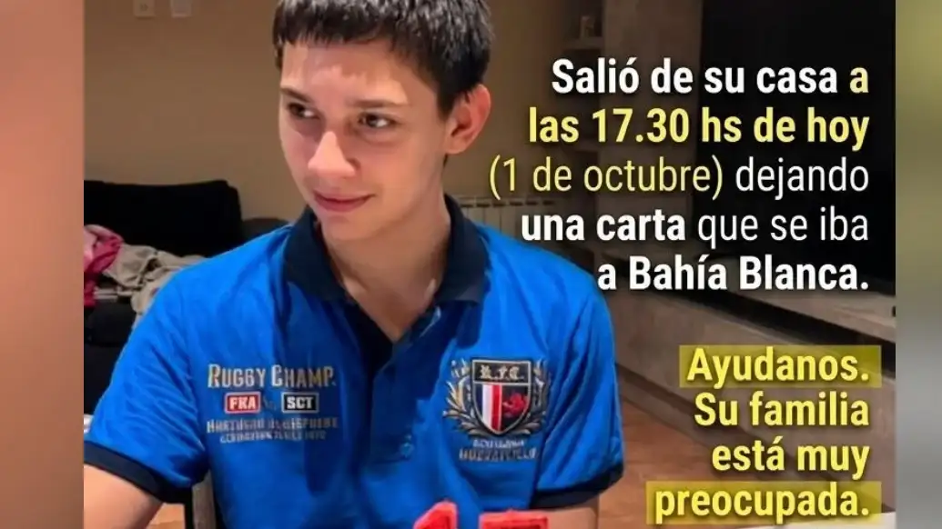 Buscan intensamente a Felipe: se ausentó de su domicilio