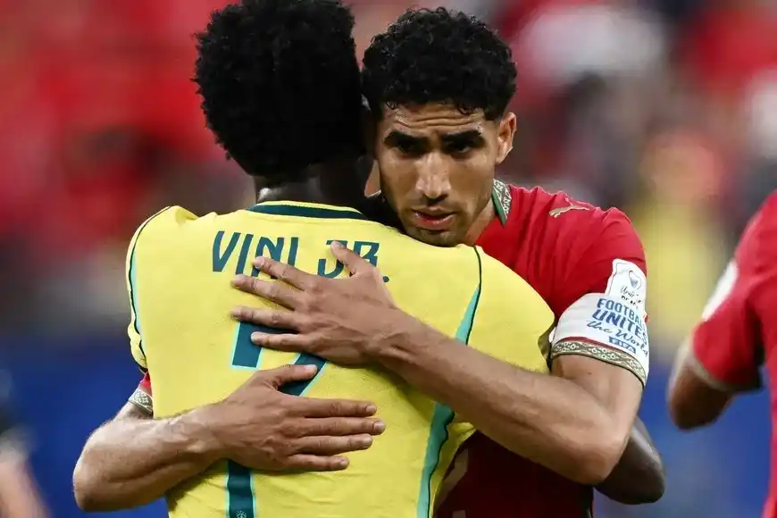 Vinicius y Hakimi