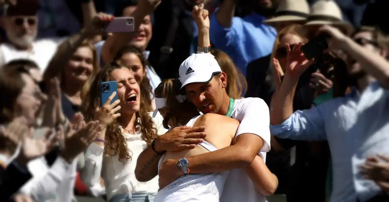 Stefano Vukoc y Elena Rybakina