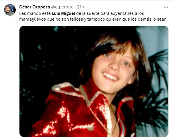 El paso de Luis Miguel por Venezuela levantó polvo. Foto X