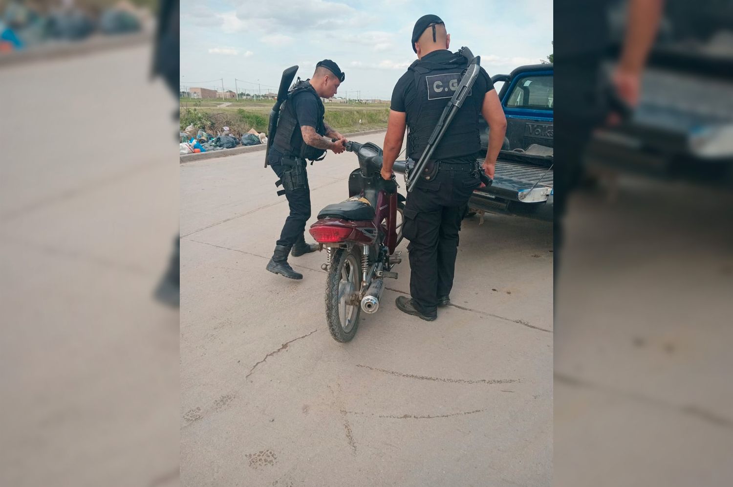 Tras una rápida intervención detuvieron a un hombre tras robar una moto y una bicicleta