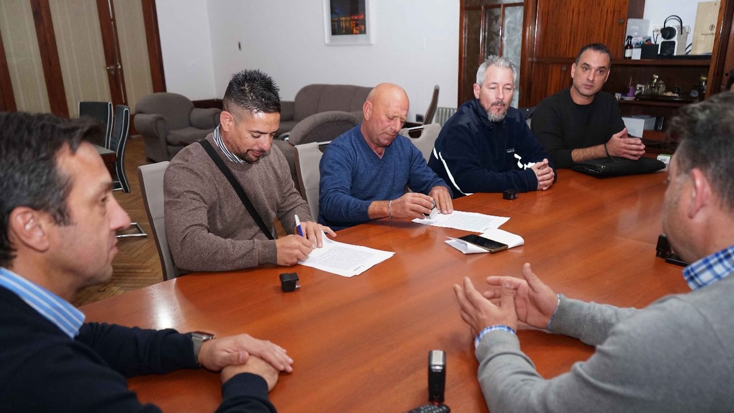 Satisfacción de parte de los representantes municipales