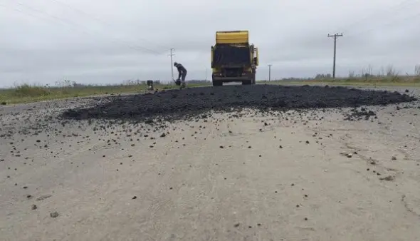 Repararon el acceso a la localidad de San Manuel