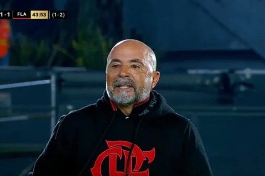 Sampaoli, a los gritos y expulsado en la derrota de Flamengo ante Olimpia: "¿Te hacés el vivo? Ahora te voy a buscar"