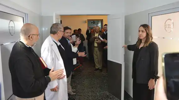 Reinauguraron la sala de Terapia Intensiva del Hospital San Antonio